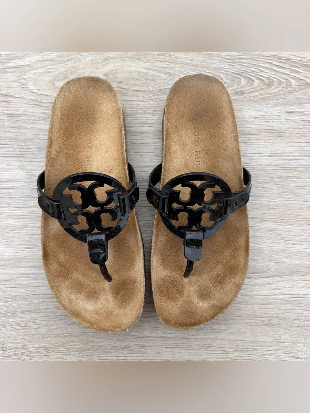 Tory Burch Miller Cloud Sandal Black Size 7.5